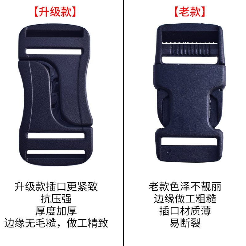 塑料插扣书包腰包背包配件裤子带子加厚子母扣彩色纽扣白卡扣扣子