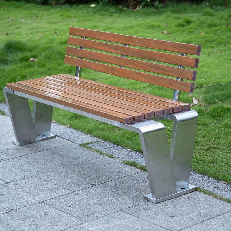 不锈钢公园椅户外长椅庭院双人长条凳子室外防腐木塑木休闲铁座椅,住宅家具,桌椅套件,淘宝优惠券,粉丝福利购,淘宝优惠卷