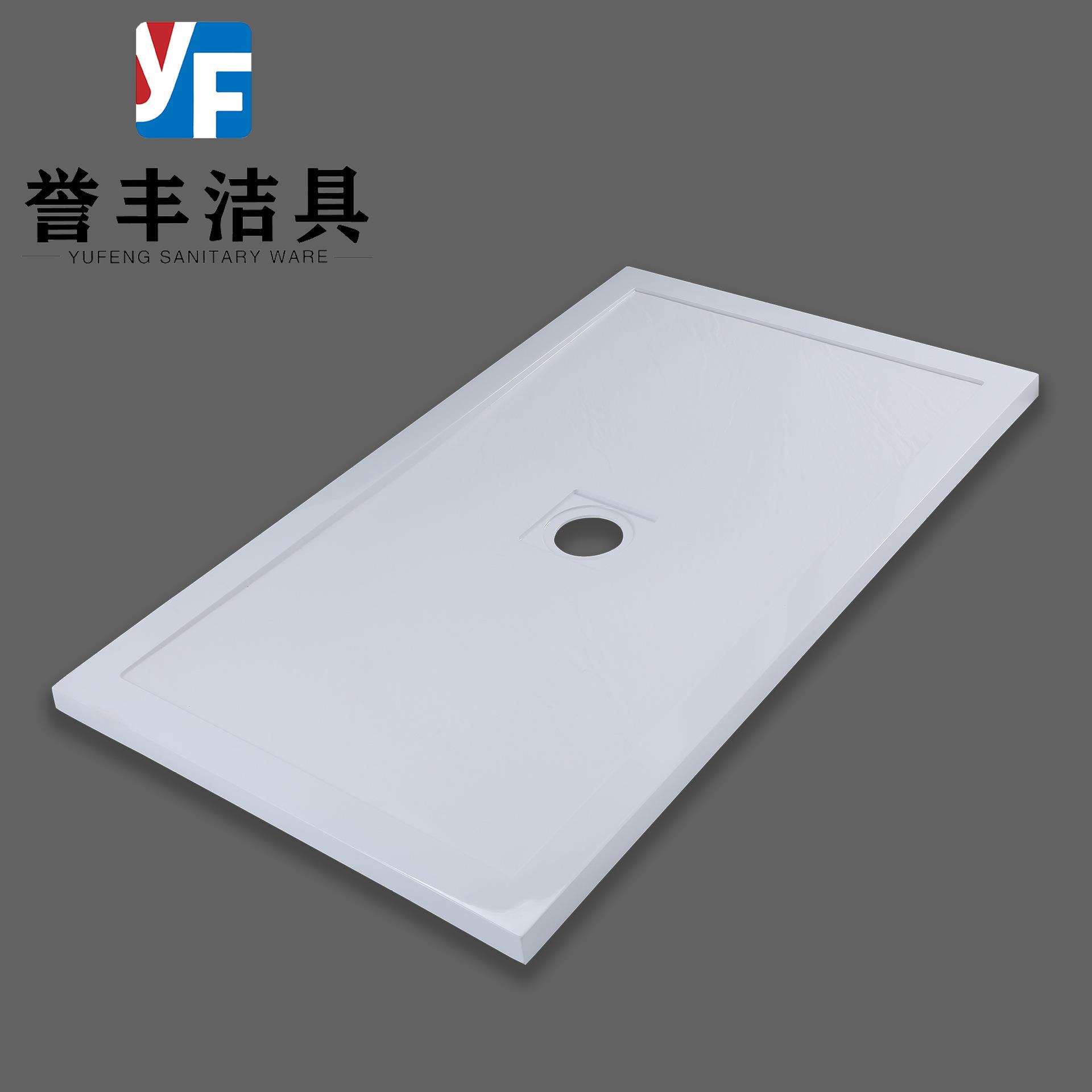 淋浴房踏脚石卫生间长方型形槽底钻石型底座防滑垫脚人造石亚克力