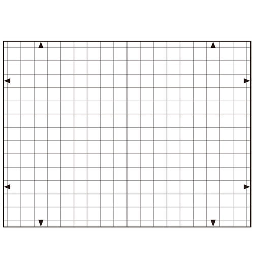 摄像机照相机镜头几何失真度测试卡畸变测试图原版高清1X0.75