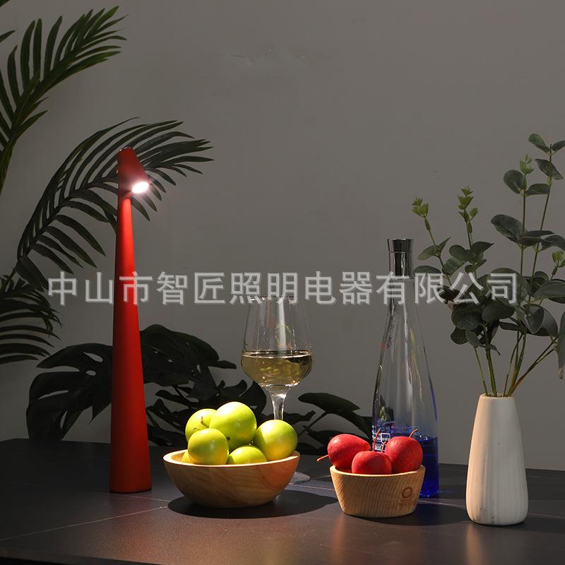 时尚现代高级感充电台灯装饰摆件创意新颖桌台卧室床头LED小夜灯