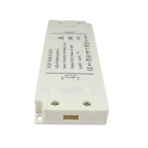 48W12V24V 过认证可做IP44 65塑料壳 高功率因数 薄14.5mmLED电源