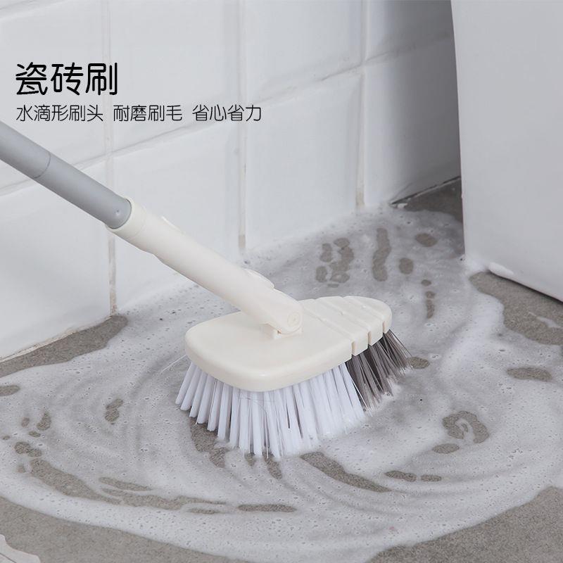 家用浴室地板刷长柄可伸缩卫生间地刷浴缸缝隙角落瓷砖刷日用百货