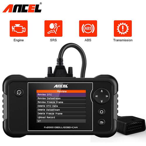 Ancel FX2000 OBD2扫描仪四个系统ODB2汽车诊断工具引擎/ ABS/SRS