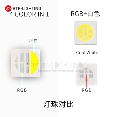新品LED灯条RGBW四合一12V24V四色SMD5050黑白PCB板客厅装修灯带