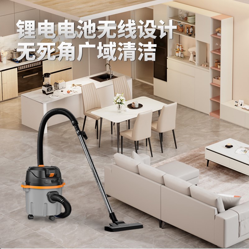 工业吸尘器商用超大功率干 干湿两用开 荒清洁洗车店美缝桶式