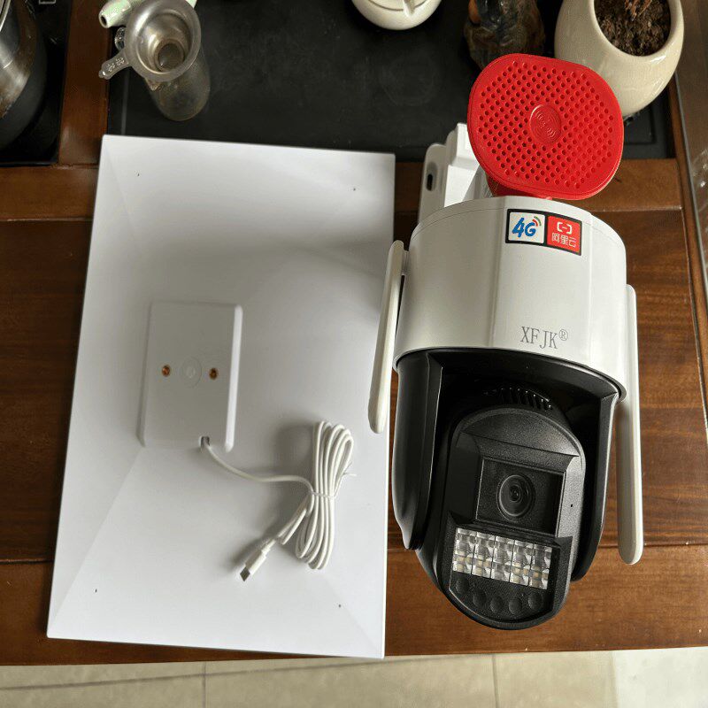 太阳能4G臻全彩无线摄像头户外无电无网手机远程监控器报警阿里云