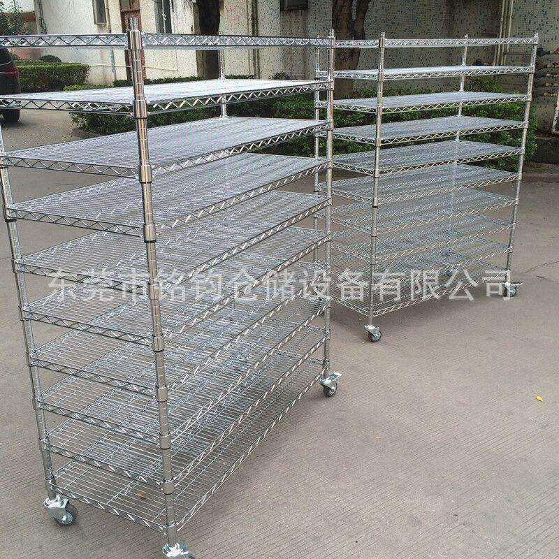 喀什工厂货架 电子厂线网货架带轮不锈钢货架仓库货架商用