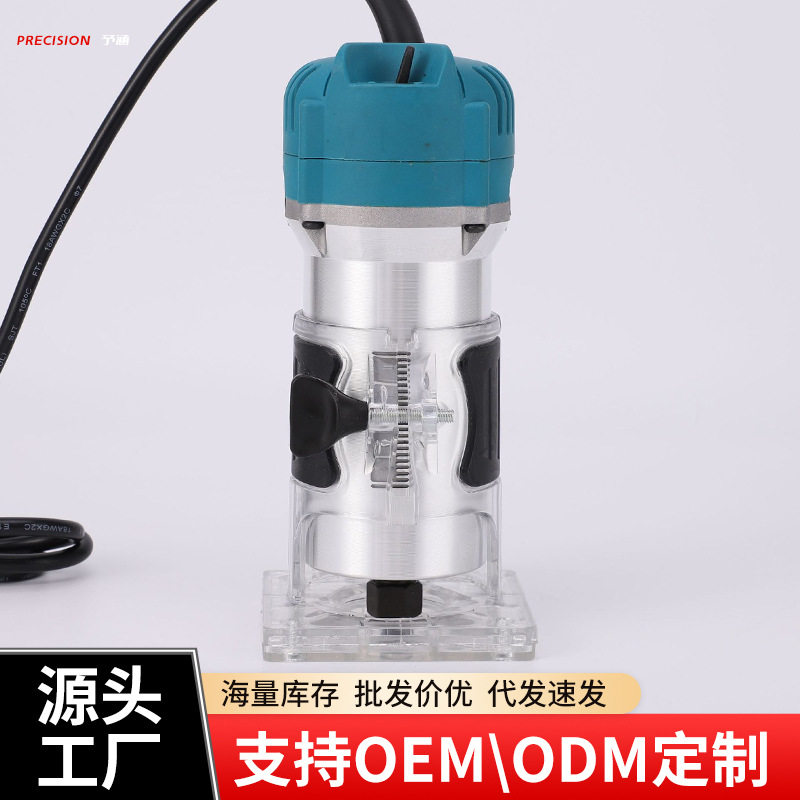 跨境热销220V电动木工修边机电木铣开槽雕刻开孔机家装木工电动工