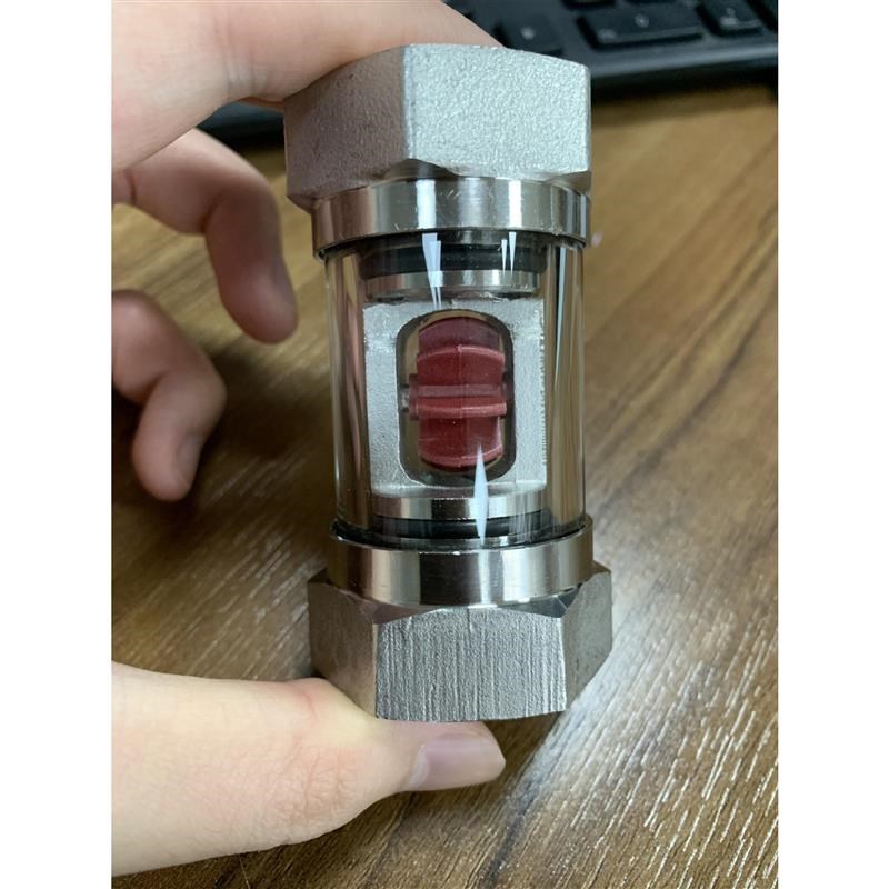 G-YL11-05叶轮指示器丝扣水流指示器立式镜管道玻S璃视镜304不锈