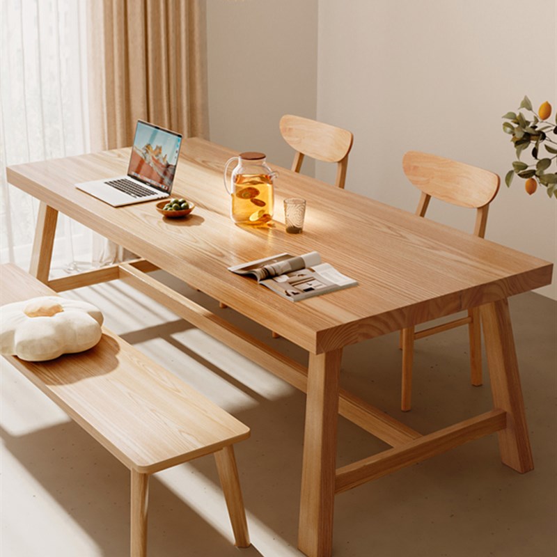 实木餐桌面板台面板圆桌大板桌长方形饭J桌家用定制单独桌板木板