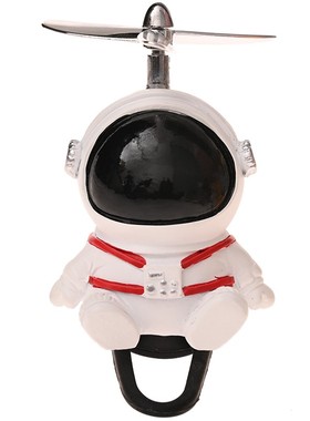 宇航员电动车小摆件创意可爱车载太空人公仔摩托电瓶自行车装饰品