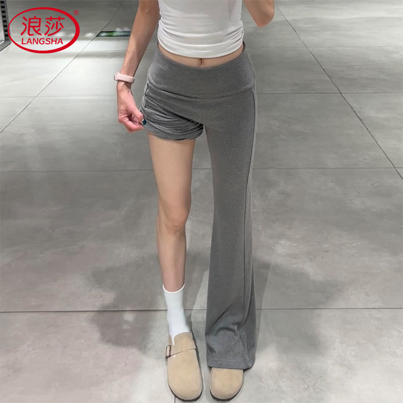 高个子专属微喇健身瑜伽裤图片
