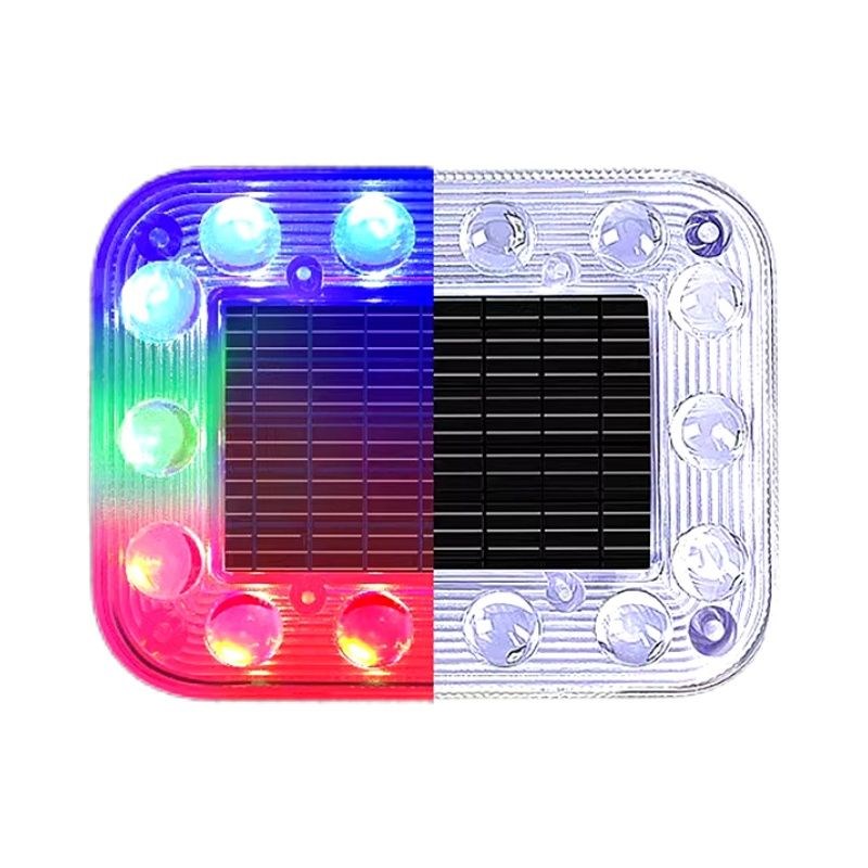 汽车防追尾太阳能警示爆闪灯货车LED尾灯示宽摩托 托爆闪夜间电动