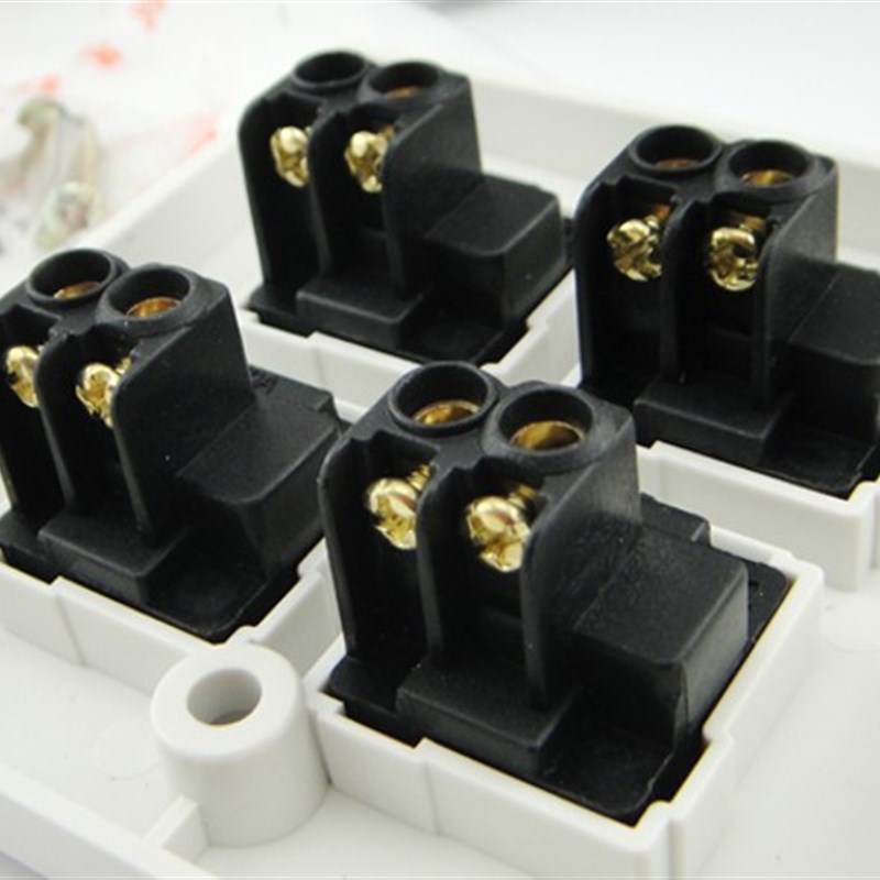 包邮松易四开电源开关面板4位开关墙壁开关插座单控86型明装暗装