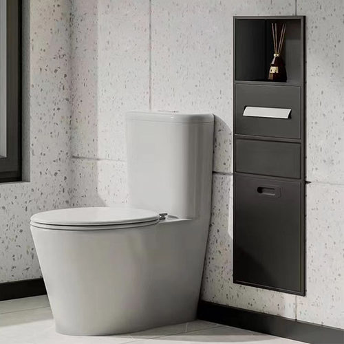 不锈钢壁龛嵌入式卫生间垃圾桶浴室嵌入式金属钢板壁龛柜成品定制