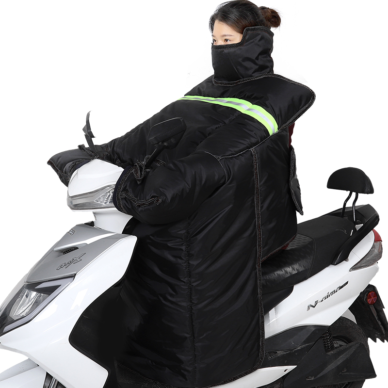 新款冬季电动车挡风被加大加厚加绒电动摩托三轮车防风罩防水保暖