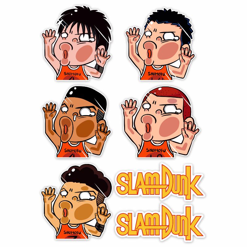 灌篮高手电动车贴纸防水装饰摩托车个性雅迪九号电车贴创意遮划痕