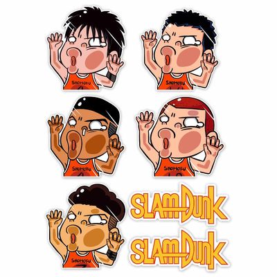 灌篮高手电动车贴纸防水装饰摩托车个性雅迪九号电车贴创意遮划痕