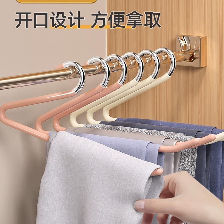 日式鹅型裤架挂裤子衣架家用无痕裤夹防滑z字型衣柜收纳洗护用具-