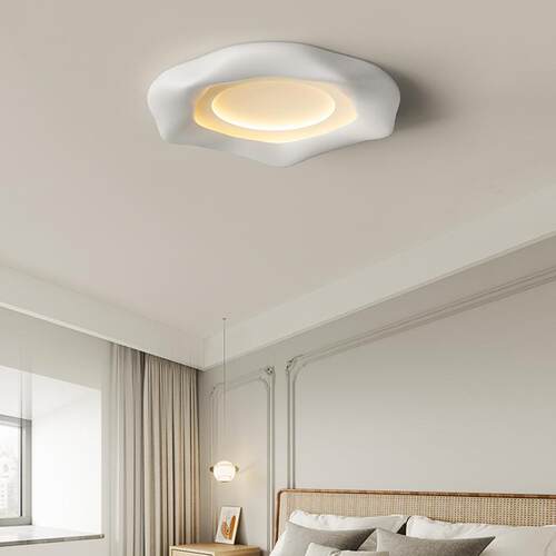 卧室灯主卧20223年新款极简吸顶灯奶油风护眼书房灯现代简约灯具