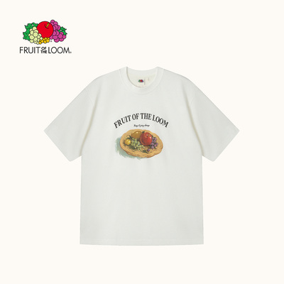 鲜果布衣纯棉透气男女短T恤