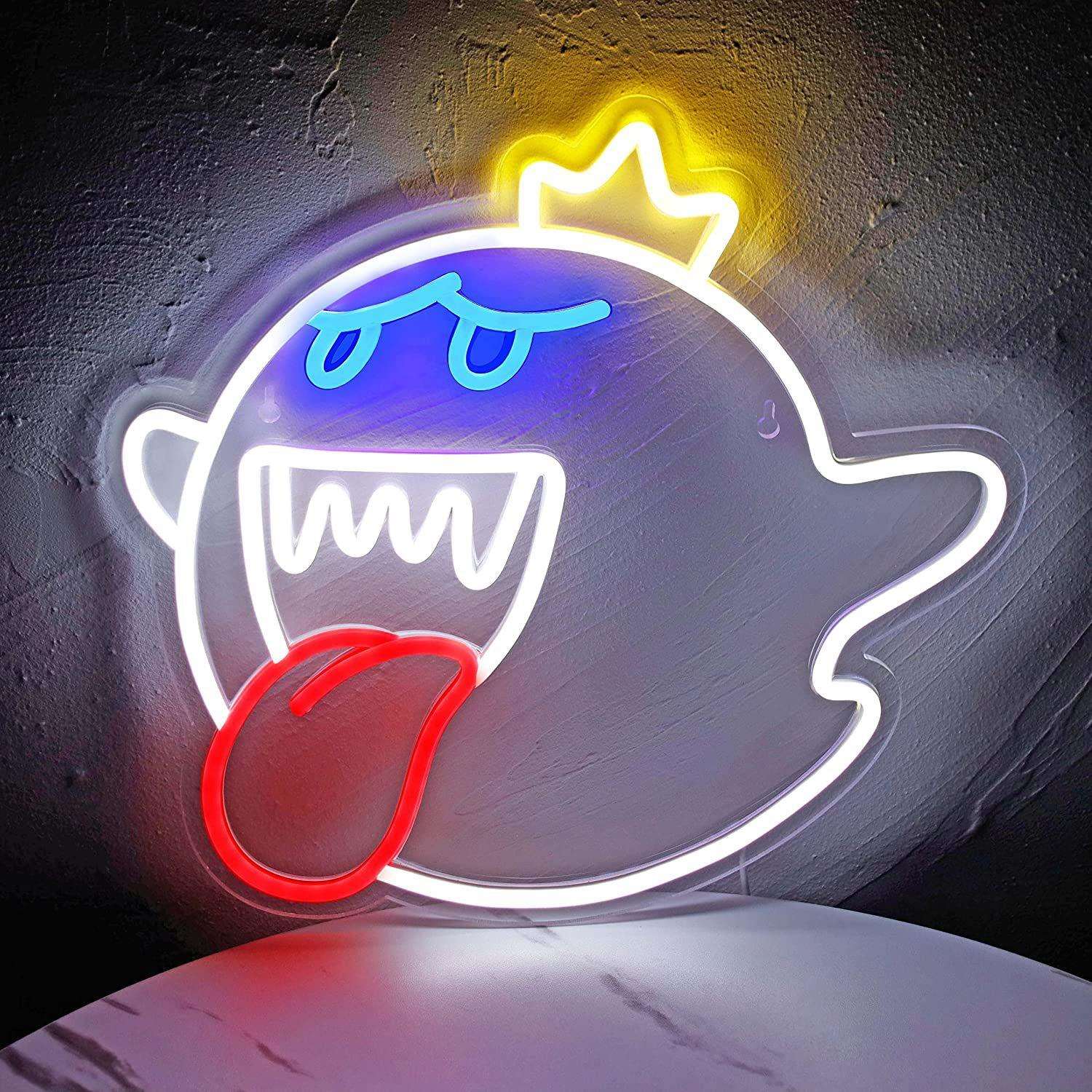 跨境霓虹灯 Led 霓虹灯带可调光开关游戏霓虹灯儿童游戏室人洞