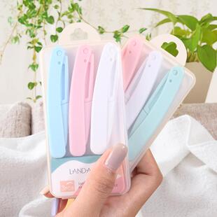 女初学者防刮伤套装折叠修眉刀女安全型美妆工具可替换刀片刮眉刀