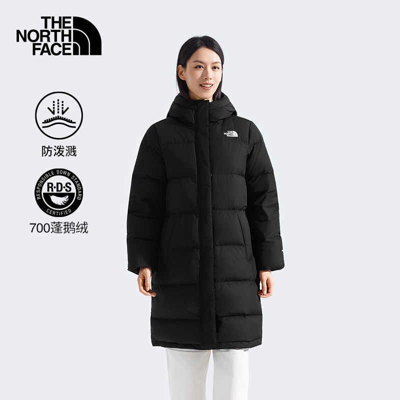 北面户外女防泼水保暖羽绒服外套