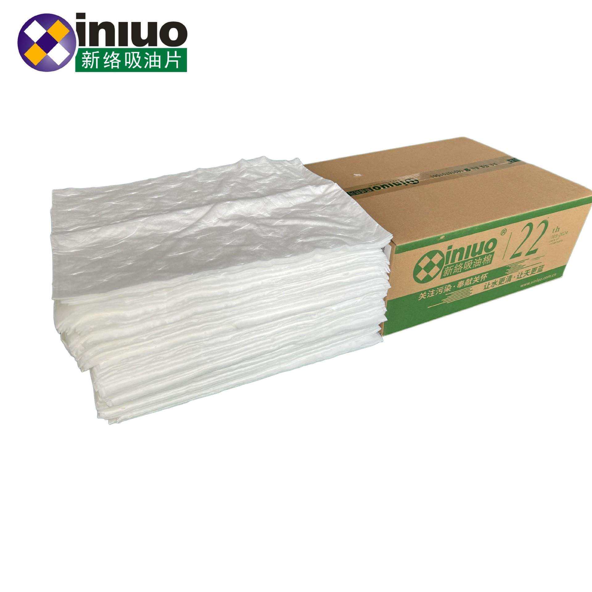 新络GX1041柔软吸油片500X400X4MM100片/箱擦拭吸油纸片状吸油棉