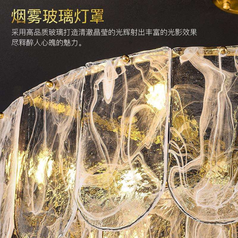 全铜客厅水晶吊灯轻奢餐厅灯2022新款卧室主灯现代简约欧式灯具