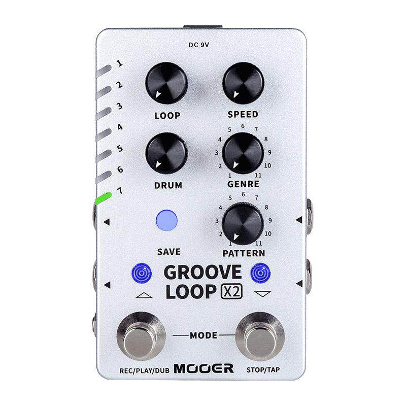 MOOER魔耳Groove loop X2电吉他单块效果器鼓机乐句循环自动对齐