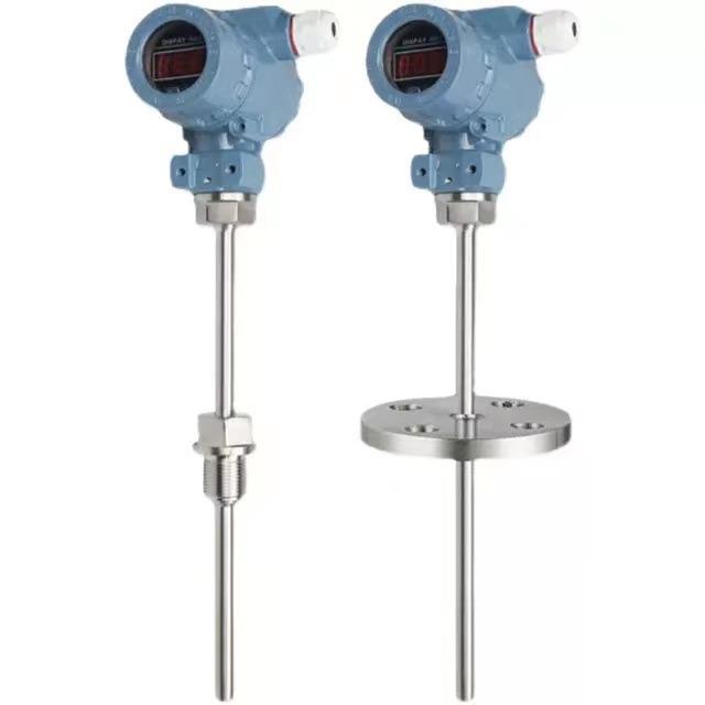 L型棒状赫斯曼接头温度变送器；4-20mA；0-10v；RS485数字通信