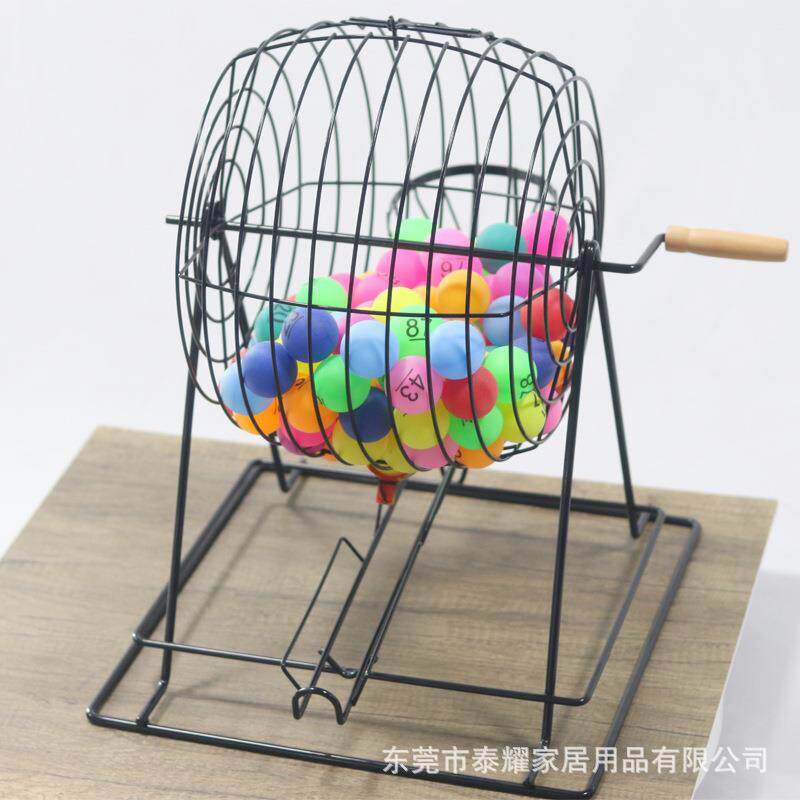 摇奖笼黑色 铁笼摇奖机娱乐场所 宾果游戏厂家直销摇奖器摇号 机