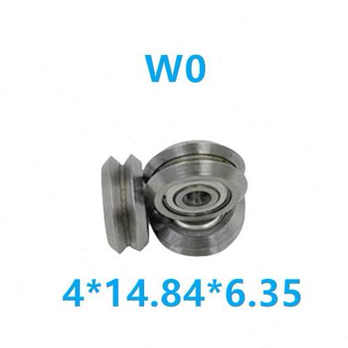 W系列W0 W1 W2 W3 W4 W4XL双列滚轮轴外圈带槽 导轨轴承 90度角