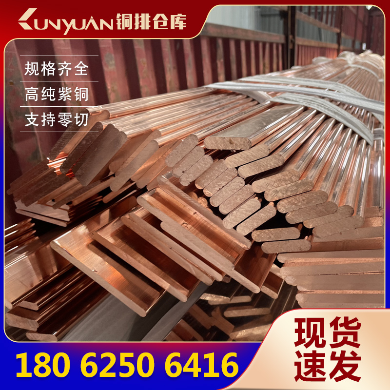 紫铜排接地d汇流红铜排空开连接排接线地母导电铜排镀锡铜条武汉