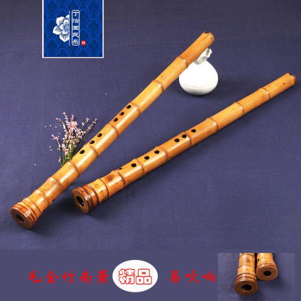 丁治国 正品一节南箫大头萧竹根箫6孔8孔GF调演奏考级 毛金竹