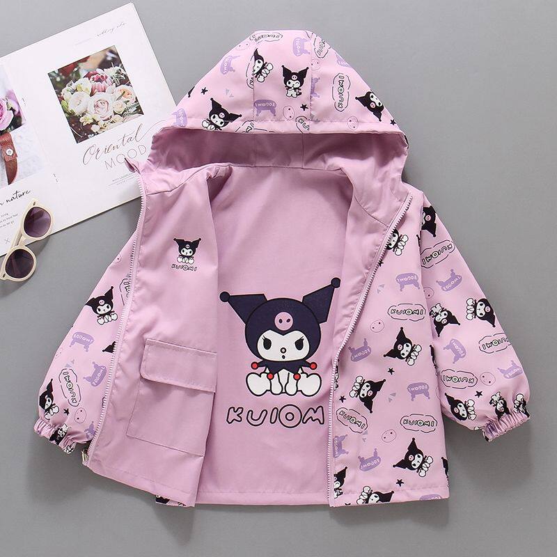 库洛米女童两面穿外套2025春秋季美乐蒂女孩夹克宝宝长袖薄款衣服