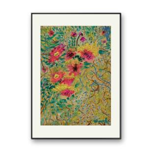 饰画山花烂漫 挂画卧室客厅沙发装 姜维油画亲签版 画新款