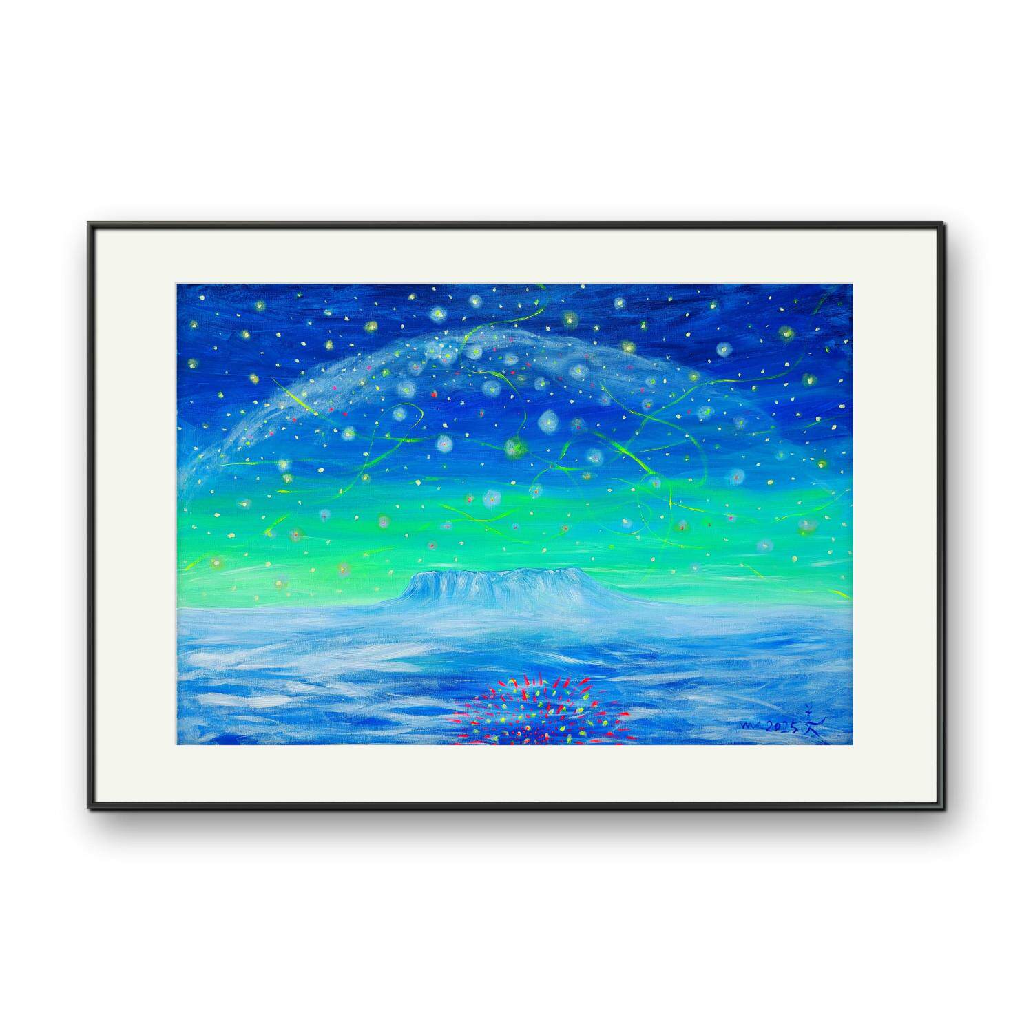 姜维油画正品《东北的雪夜》客厅