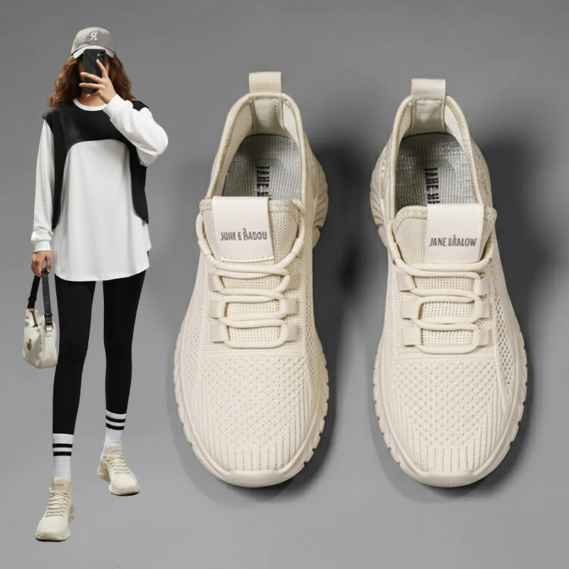 锦世源女鞋运动鞋夏季镂空透气网鞋跑步鞋轻便软底旅游网面鞋跑鞋