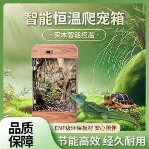45度角款玻璃温控双鬃狮守宫爬实木恒陆龟保温饲养箱宠虫蜥蜴智能