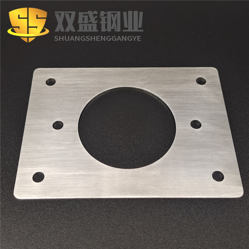 不锈钢板激光切割薄板钣金加工异形方形U型调整垫片切割法兰加工