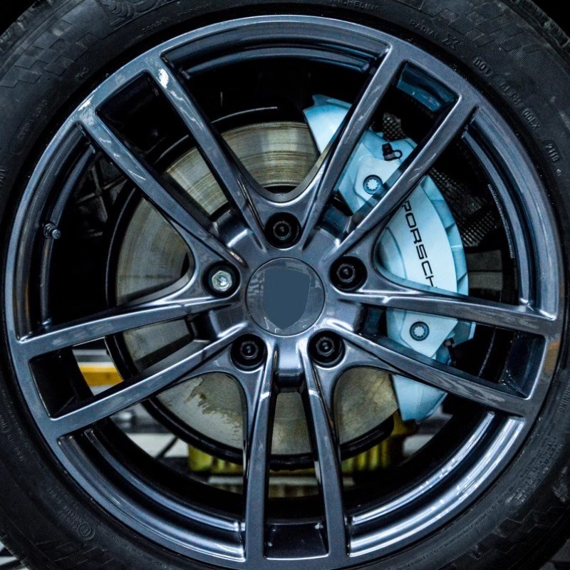 保时捷卡钳贴纸_PORSCHE卡钳贴字母个性贴轮毂卡钳刹车盘改装字标