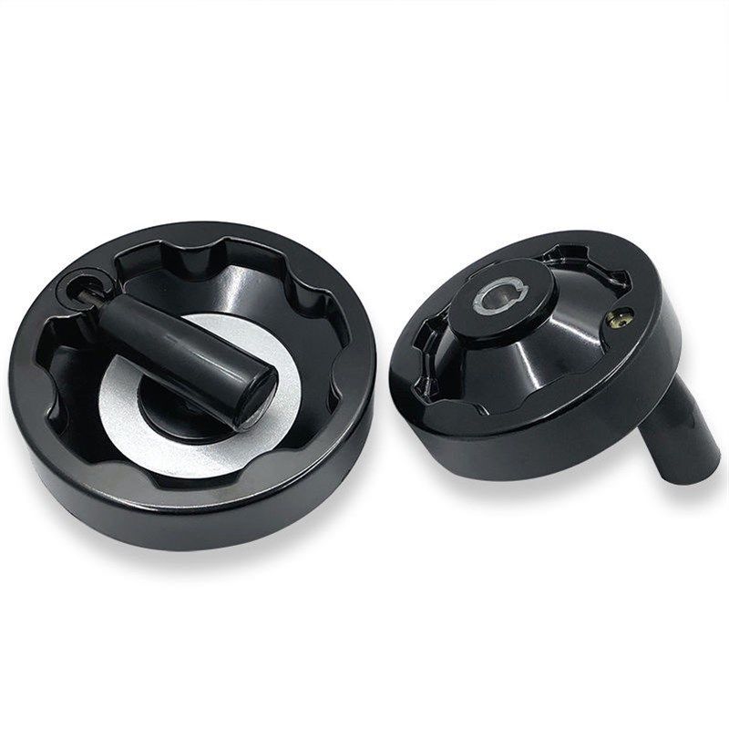 丝杆塑料手轮 圆形提升机80 100 125圆形可折内波纹手轮调节手柄