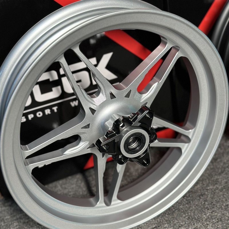 JCGK12寸五星款前碟刹轮毂J12*2.5适用于小牛N1S/U+B九号E200改装