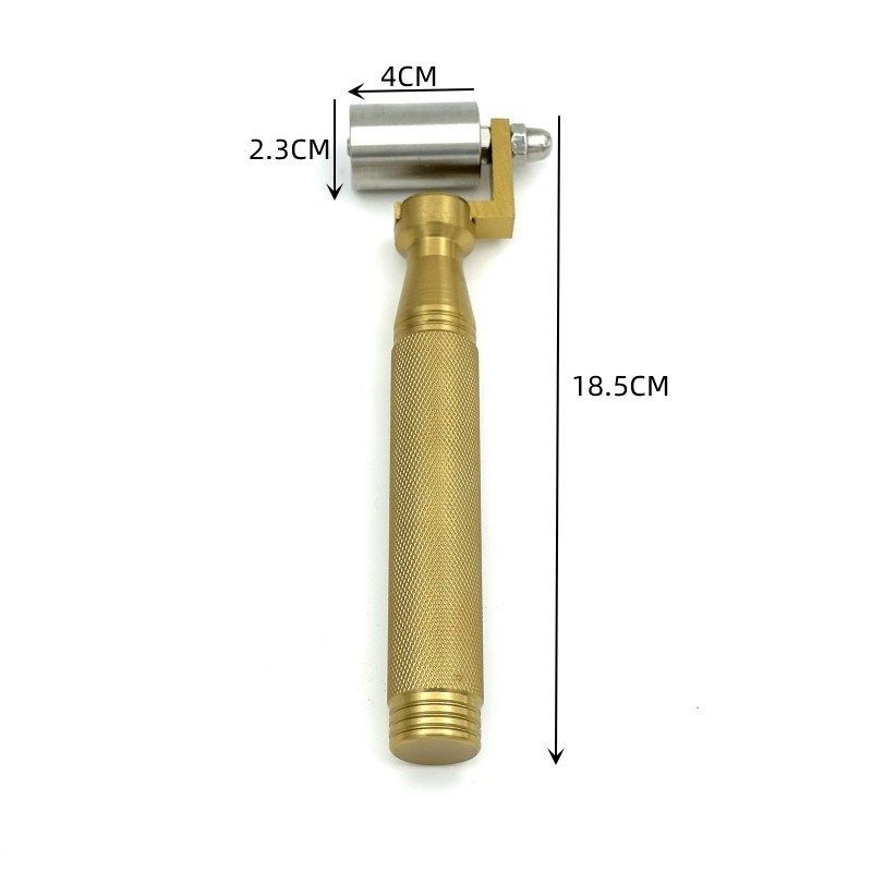 家居贴墙纸壁纸不锈钢金色壁纸施工工具接缝平压轮滚轮带轴承4CM