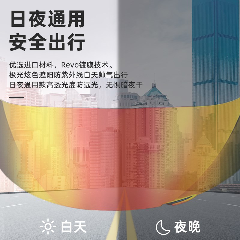 适用AGV K1镜面 K1S K3SV K5 K5S头盔镜片电镀日夜视通用极光色