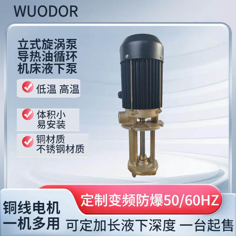 惠沃德750高温液下泵WL-10-150热水热油机床冷却铜叶轮不锈钢泵