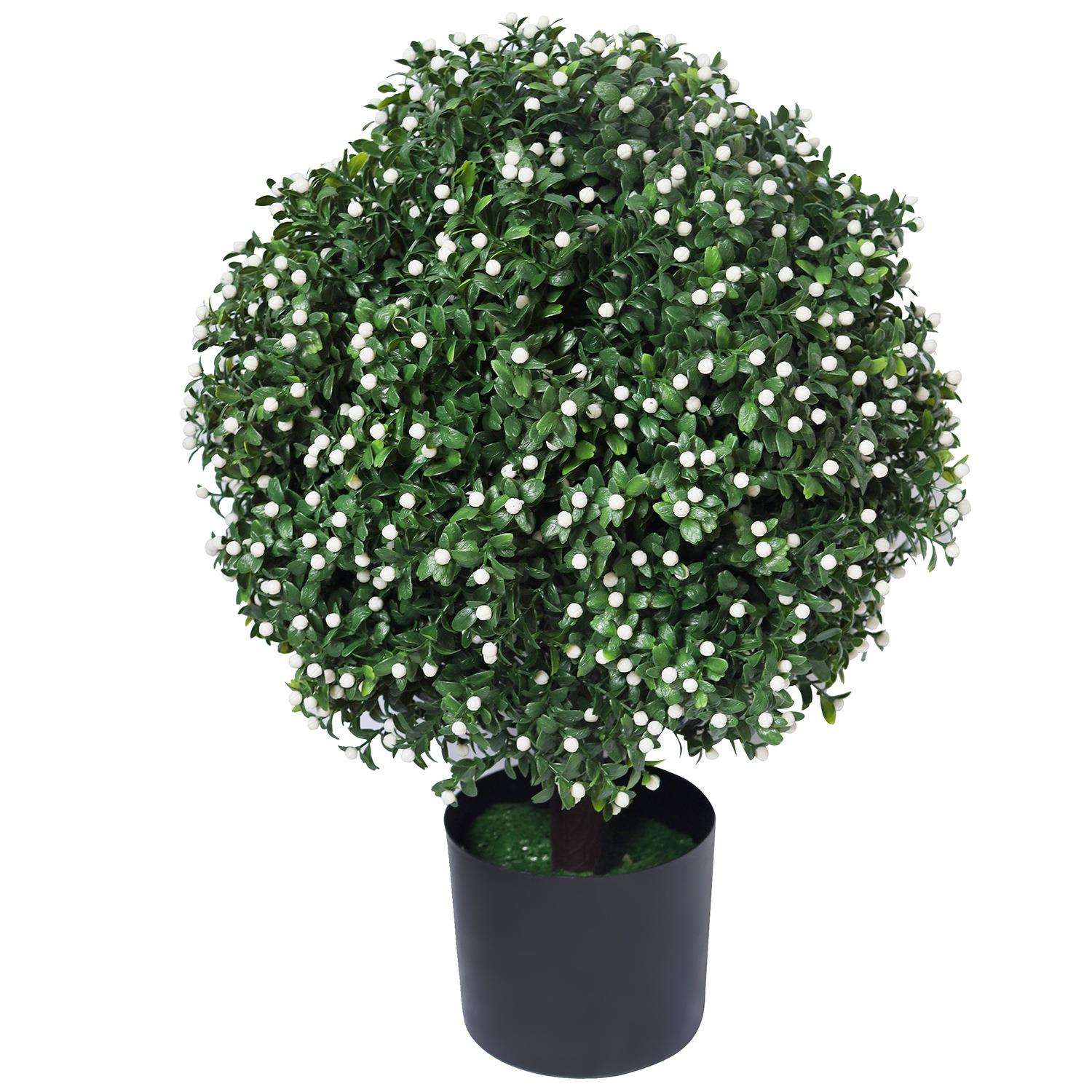 圆球黄杨木家居盆栽植物假绿植户外白果灌木园林装饰盆景真